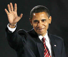 Barack Obama, o novo Presidente dos Estados Unidos.